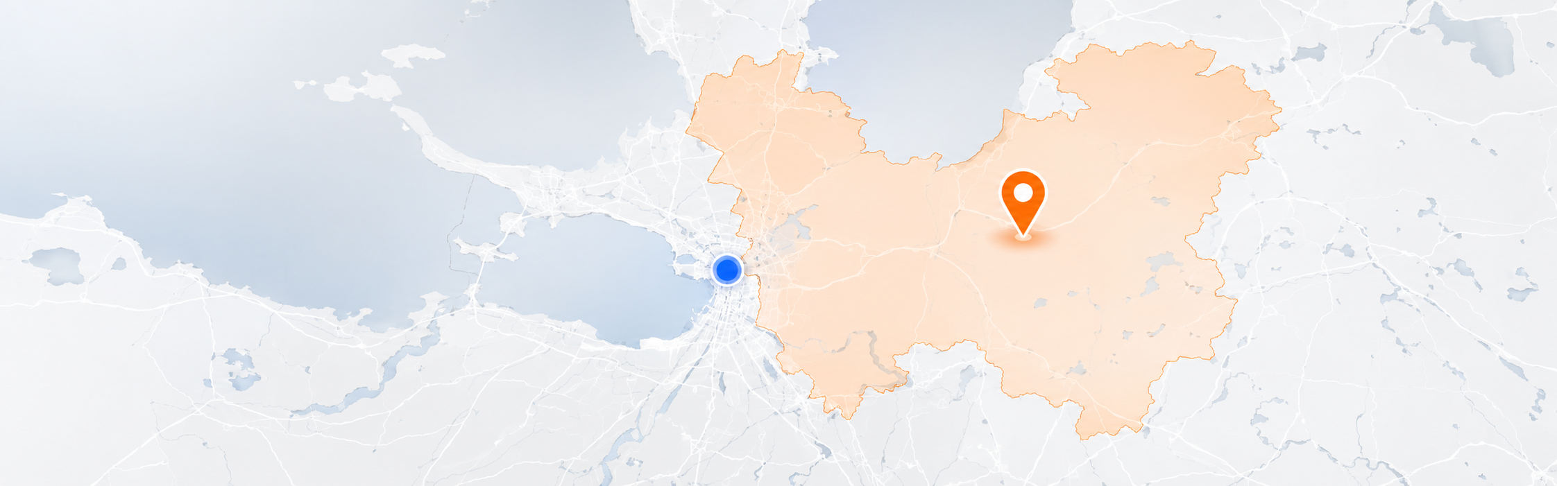 Карта работ по Санкт-Петербургу и Ленинградской области